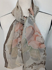 Vintage 1970s Terri Roese silk scarf vintage wrap