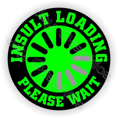Funny Hard Hat Stickers - 3 Pack 'Thinking Please Wait' Vinyl Decals For Helmets & Tools