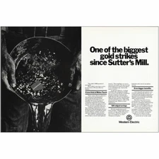 1979 Western Electric: Biggest Gold Strikes Since Sutters Mill Vintage Print Ad