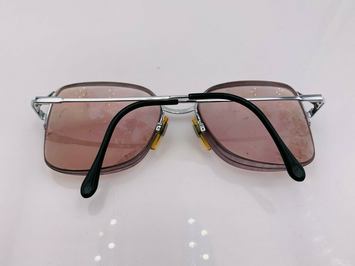 Vintage Luxottica Ceres Chrome Sunglasses. Made in Italy. Vintage Sunglasses Luxottica 2011 G22 Gold Plated Oversize  main image 2