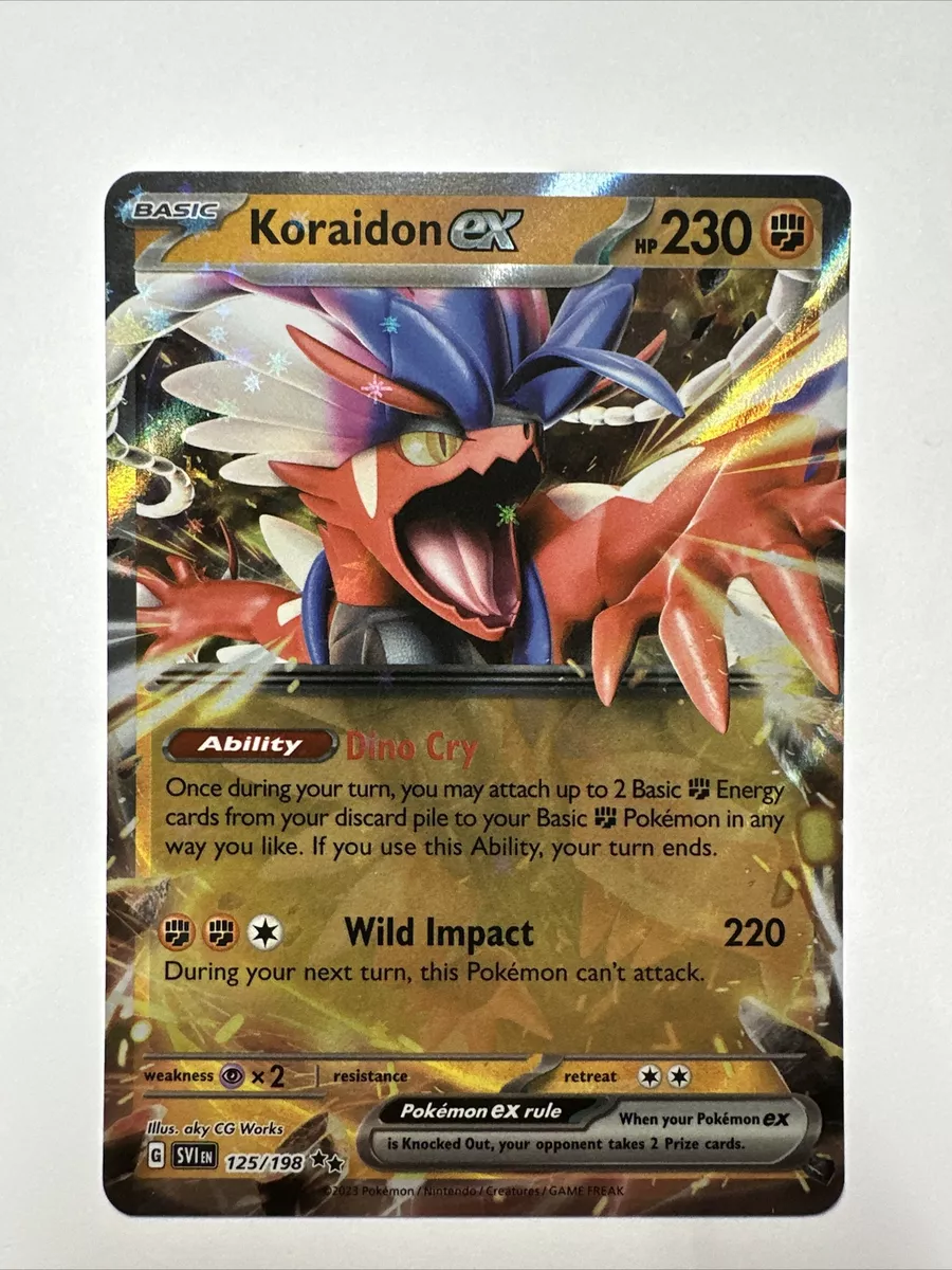 Pokemon TCG Koraidon EX 125/198 - Scarlet & Violet Rare Holo