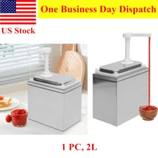 Commercial Fudge  Nacho Cheese Sauce Pump Dispenser Dispensing 2L US Stock