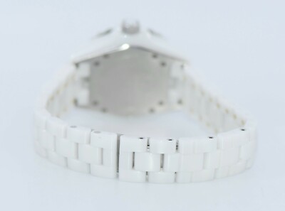 Chanel J12 Diamond White Ceramic Watch H1628 | eBay