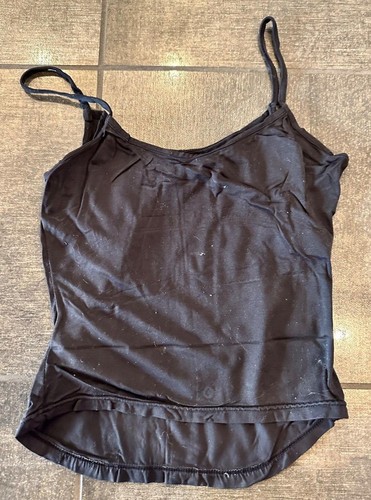 Nordstrom Intimates Women Lingerie Tank Top Small Black Microfiber - Picture 3 of 3