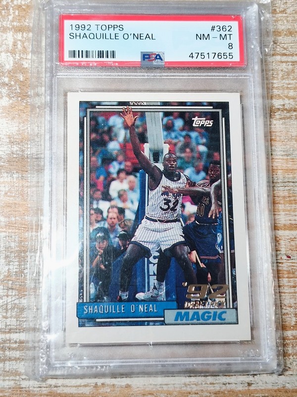 1992 Topps Shaquille O'Neal #362 PSA 8 Orlando LA Lakers HOF Shaq NM-MT