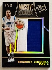 Brandon Jennings 07/10 Panini Black Gold 2015-16 Massive Materials Orlando Magic