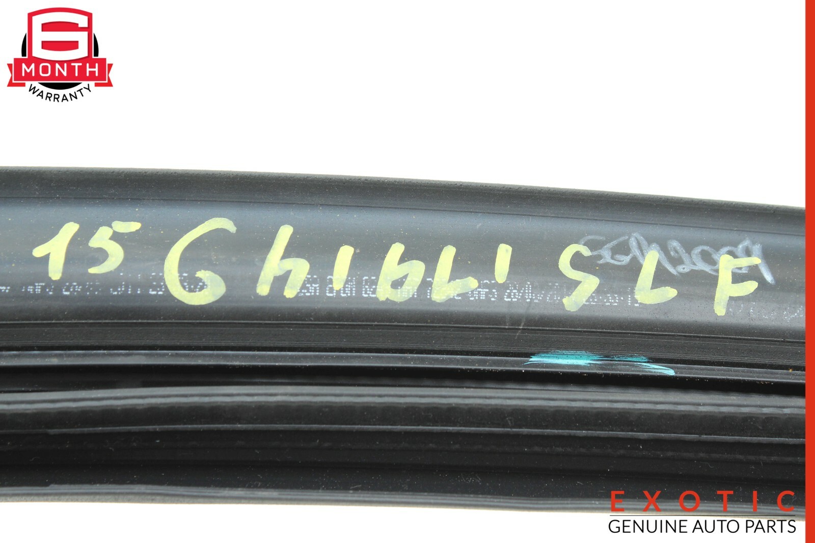 14-17 Maserati Ghibli S Front Left Rubber Door Weather Strip Liner OEM