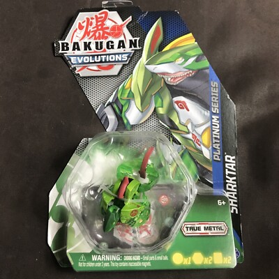 Bakugan Evolutions Platinum VENTUS SHARKTAR  Metal Spin Master NEW    