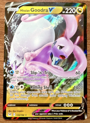 goodra v pokemon card value TCG Basic Form Hisuian Goodra V 135/196 -