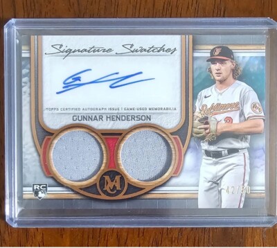 2023 Topps Museum Collection Gunnar Henderson RC AUTO RPA # /50 