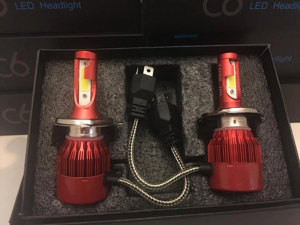 Lâmpadas de substituição de conversão de farol LED SUPER ROXO H4 9003 12000K KIT 12K - Imagem 4 de 4