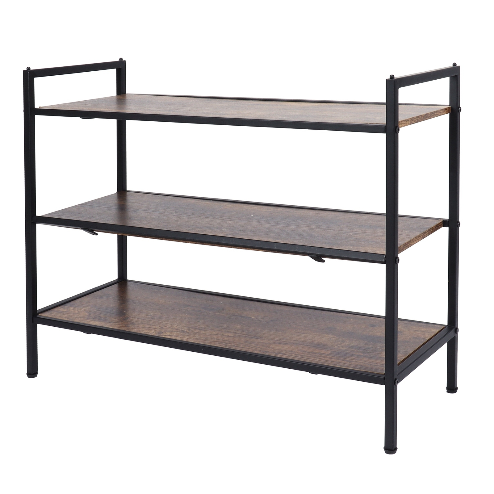 3 Tier Wooden Shoe Rack Tall Storage Shelf Unit Organiser