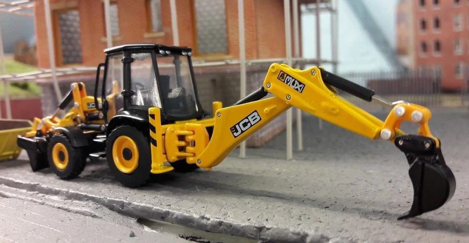 JCB 3CX ECO Excavator Digger 1:76 OO/00 Oxford Hornby Bachmann Scenecraft Model - Image 4 of 4