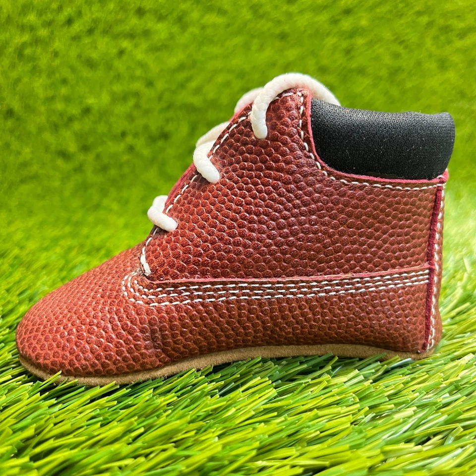 Timberland младенца кроватки ребенка ясельного возраста размер 2 М красный черный Athletic шнурует вверх обувь ботинки - Изображение 2 из 4