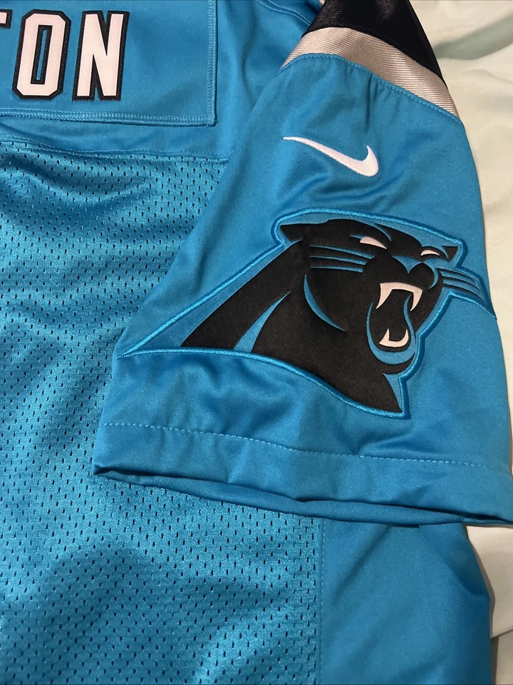 New Cam Newton Size XL Mens Teal Blue Carolina Panthers Limited Nike Jersey NWT - Image 4 of 4
