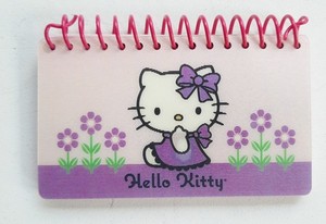 Sanrio 2007 Hello Kitty Pink Small Spiral Notepad 2.5" x 4.25" Never Used