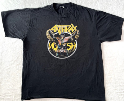 Anthrax Shirt XL Black Among The Living World Tour 1987 Band Tee