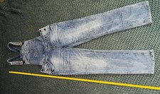 Vintage Cherokee Dark Denim Bib Overalls Medium Light Wash XL