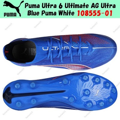 Puma Ultra 6 Ultimate AG Ultra Blue Puma White 108555-01 Men's Size