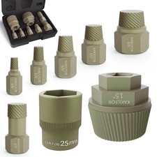 Tub Drain Extractor Set 8 Piece Pipe Nipple Remover HeavyDuty Plumbing Tool