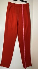 Elie Tahari Glossy Red Marcia Pants Size 2 Tailored Trousers Studio Wardrobe