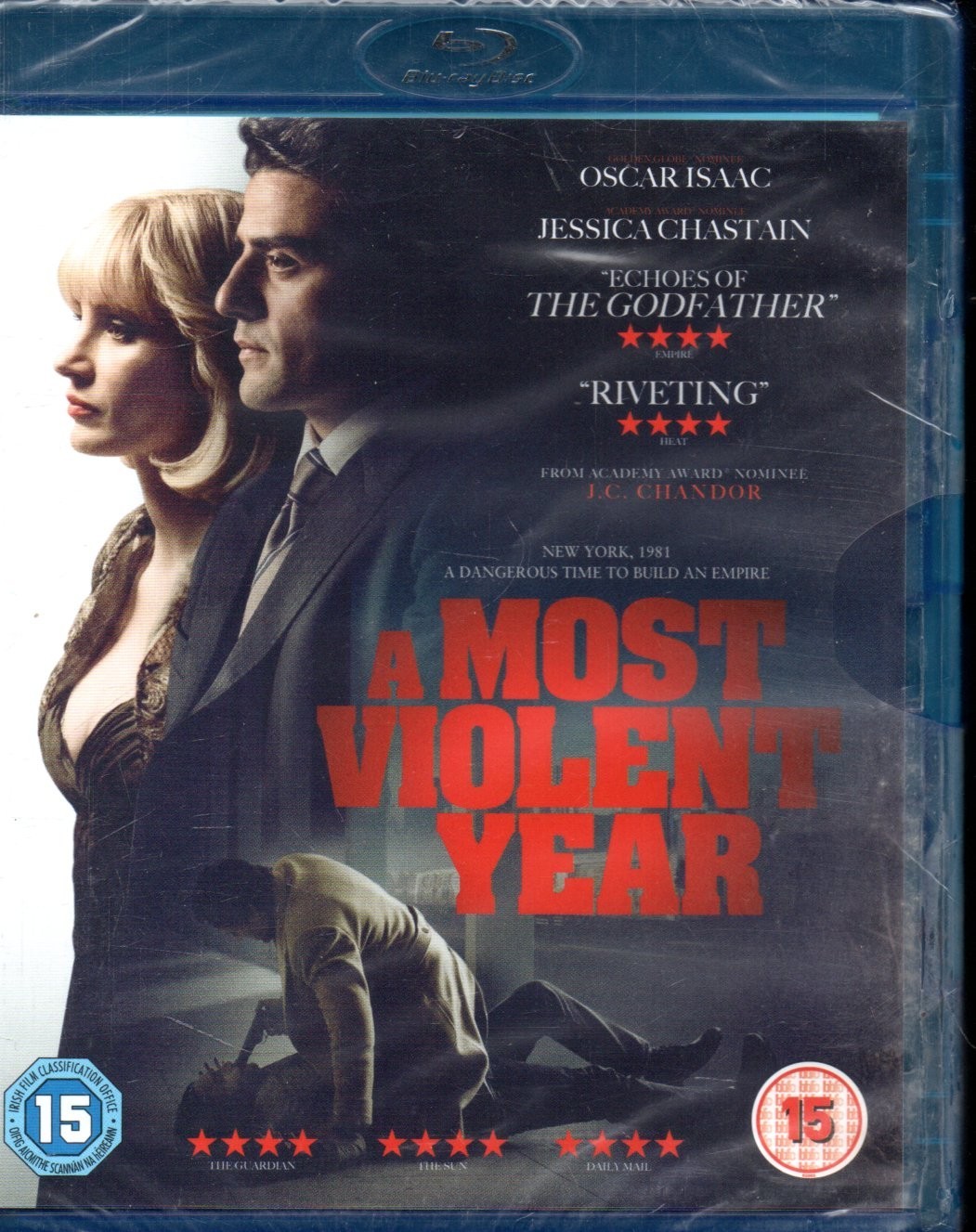 A MOST VIOLENT YEAR - Jessica Chastain, Oscar Isaac - Blu-Ray *NEW & SEALED*