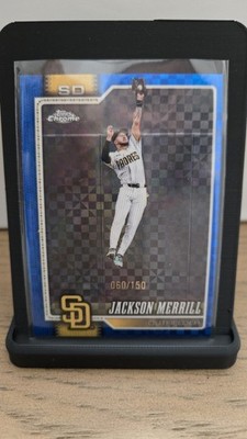 2026 Topps Chrome Jackson Merrill #137 - Blue X-Fractor/150 - Padres