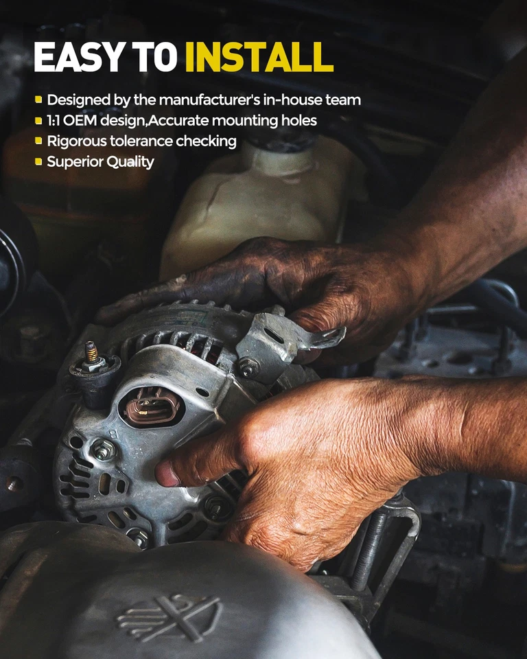 Alternator For 2008 Dodge Ram 1500 4.7L 2008-2010 Dodge Dakota 11276 11276N - Image 4 of 4