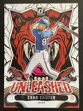 Evan Carter 2024 Panini Donruss Baseball Unleashed Texas Rangers #6