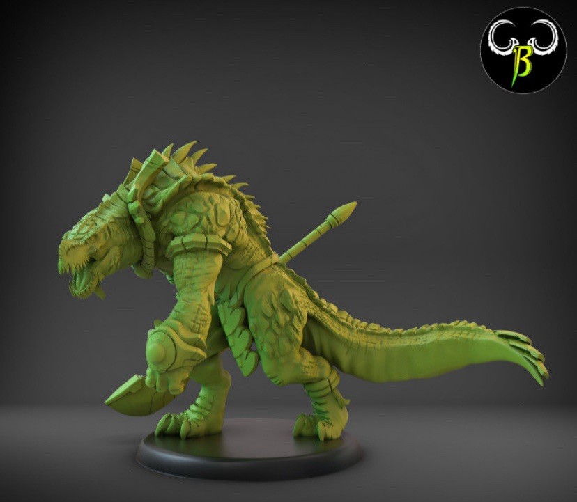 Lizard men  Croc Bruiser X5 28mm Fantasy Dinosaur Aztec Monster Infantry