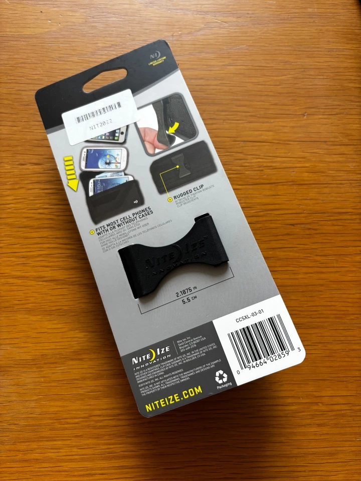 Nite Ize ClipCase Sideways Universal Rugged Cell Holster, XL - Black - New - Image 3 of 3