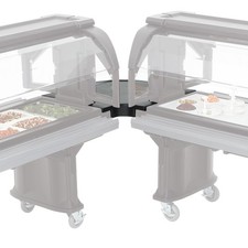 Cambro VBRC90110 Black Corner Connector for Versa Food Bar®