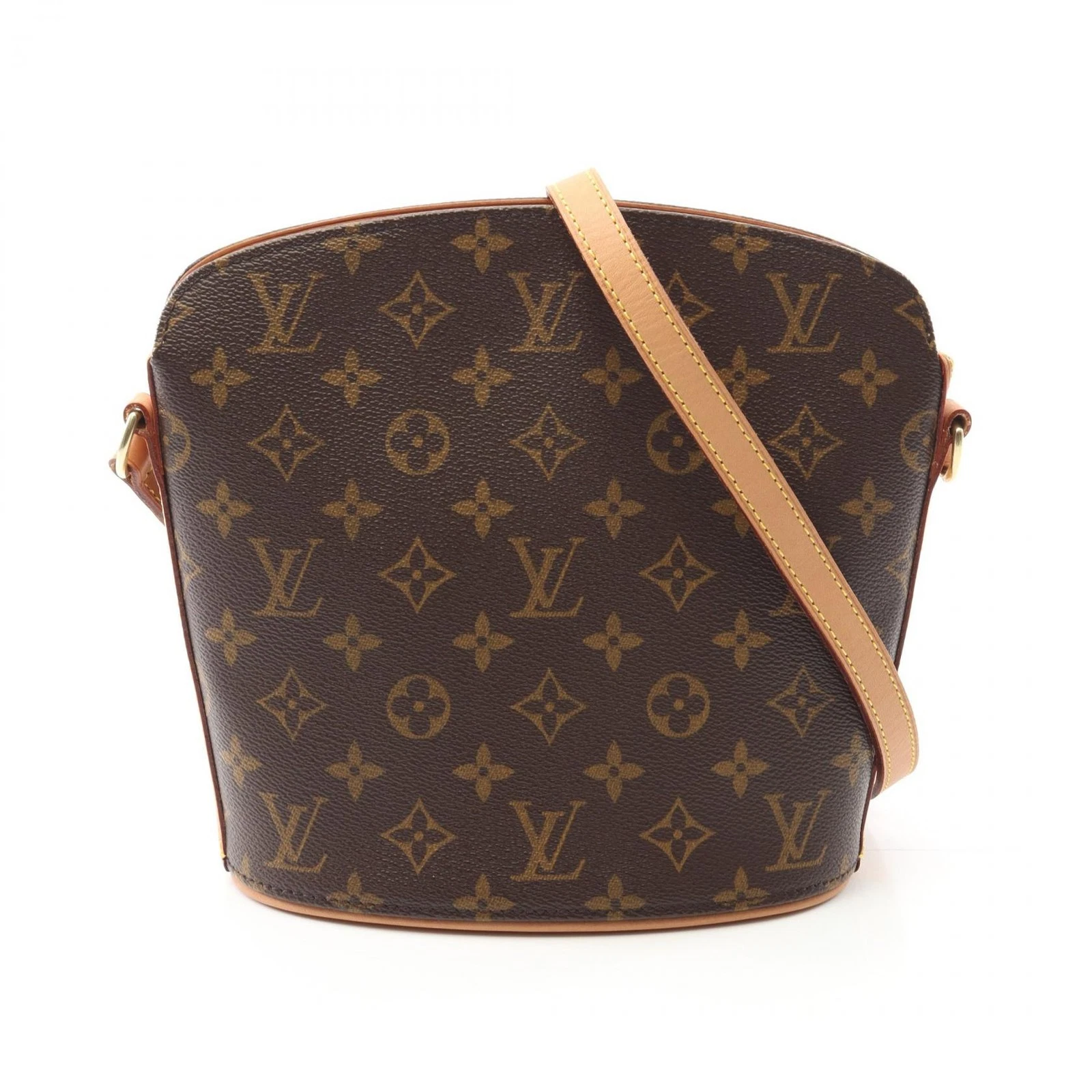 LOUIS VUITTON（LV） Borsa a tracolla Louis Vuitton Drouot M51290 tela monogramma marrone usata donna LV