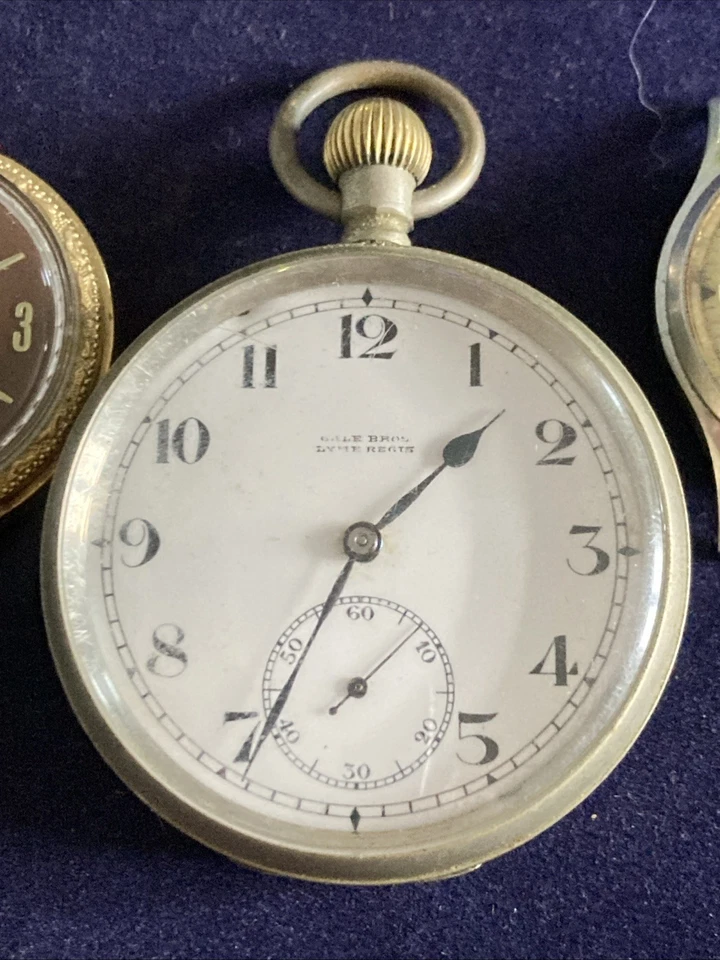 2 X pocket watches & 1 X Wrist Watch Working Silver Plated  - Image 3 of 4