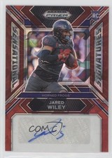 2024 Prizm Draft Picks Sensational Signatures Red Ice Jared Wiley Auto 04fu