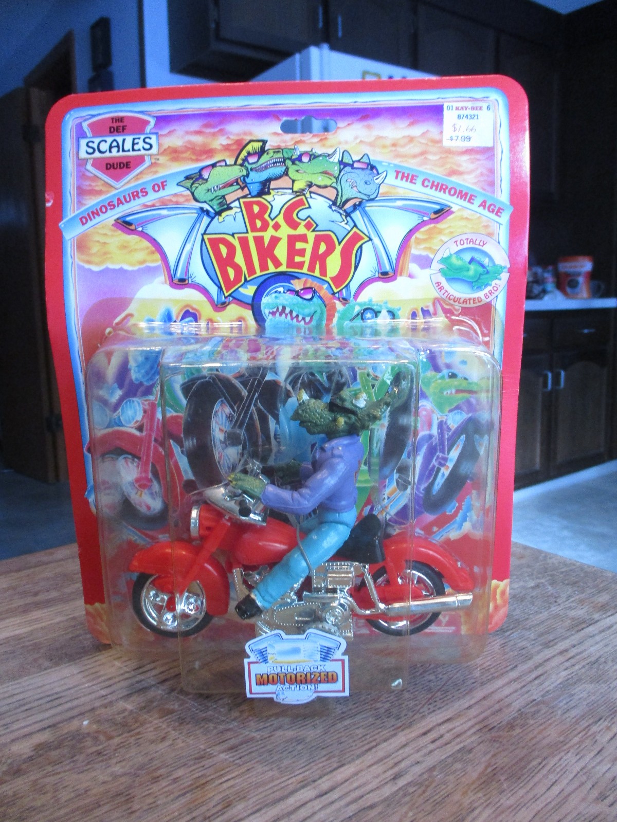 1993 Moc Dinosaur Motorcycle Toy