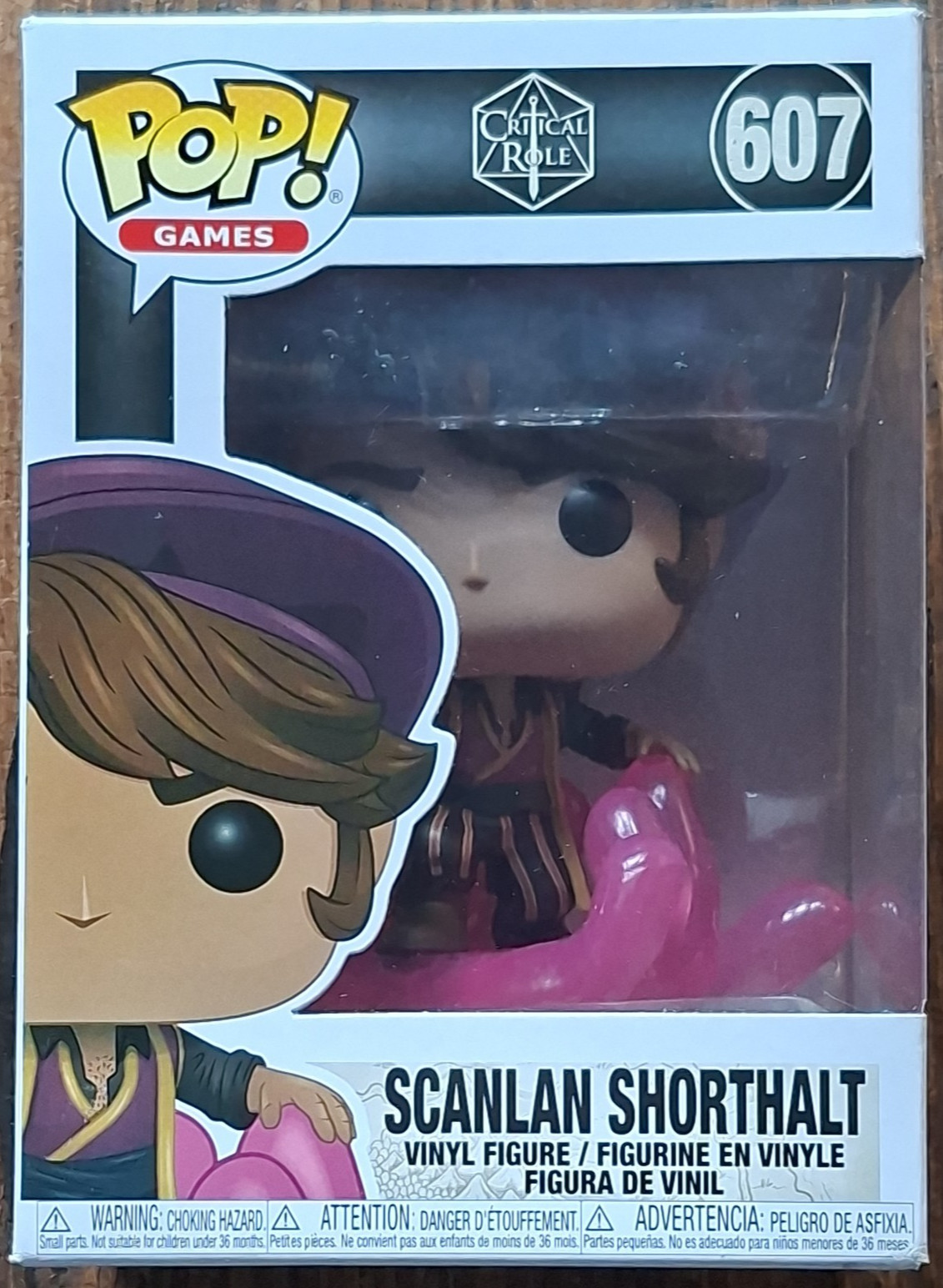 Funko Pop raro sin usar, en caja! Figura de vinilo Games: Critical Role, Scanlan Shorthalt #607