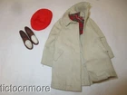 VINTAGE BARBIE KEN DOLL CLOTHES #788 RALLY DAY SET RED CAP COAT & SHOES