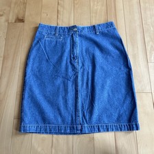 Vintage 90 s Tommy Hilfiger Skirt Womens 6 Blue Medium Wash, 20 Length - EUC