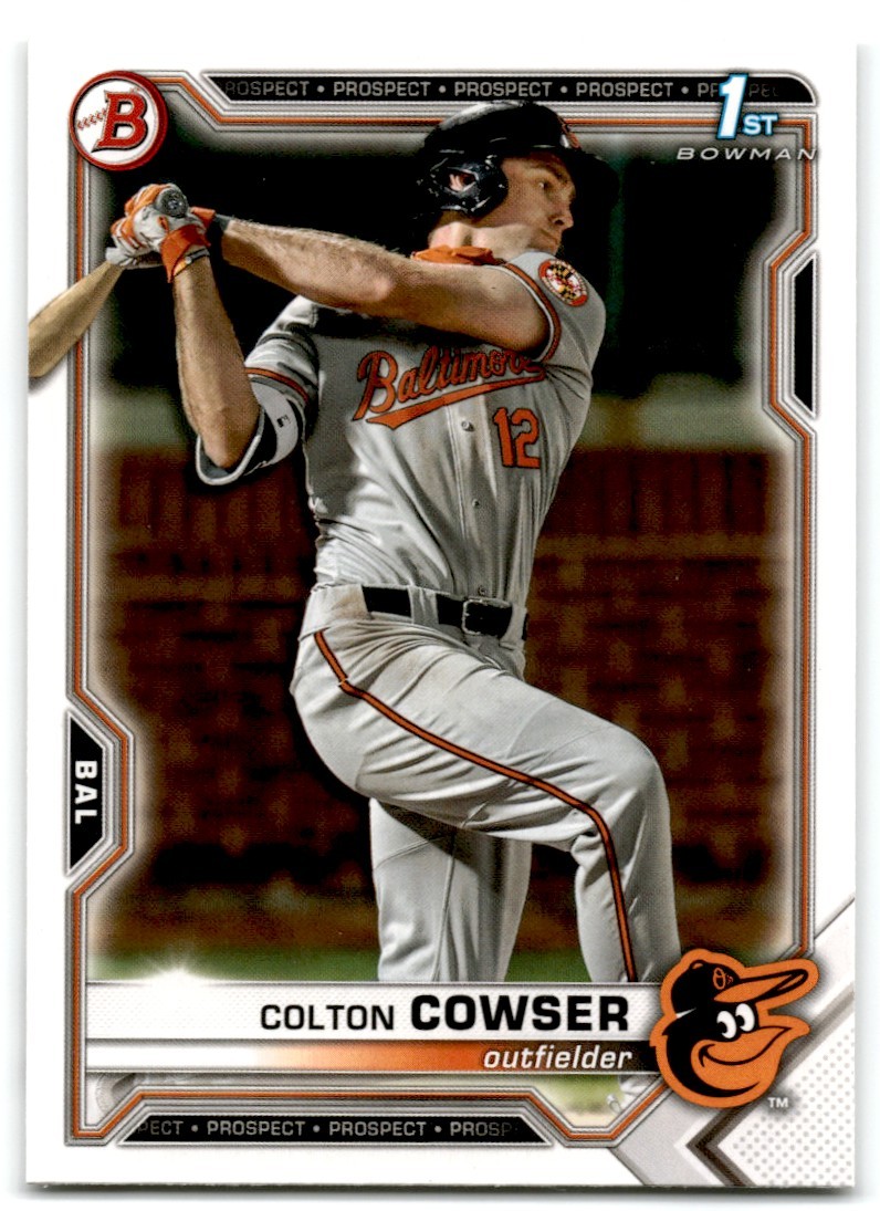 2021 Bowman Draft Colton Cowser Baltimore Orioles #BD-166