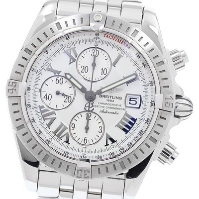 BREITLING Chronomat Evolution A13356 Date white Dial Auto Men's Watch_914613