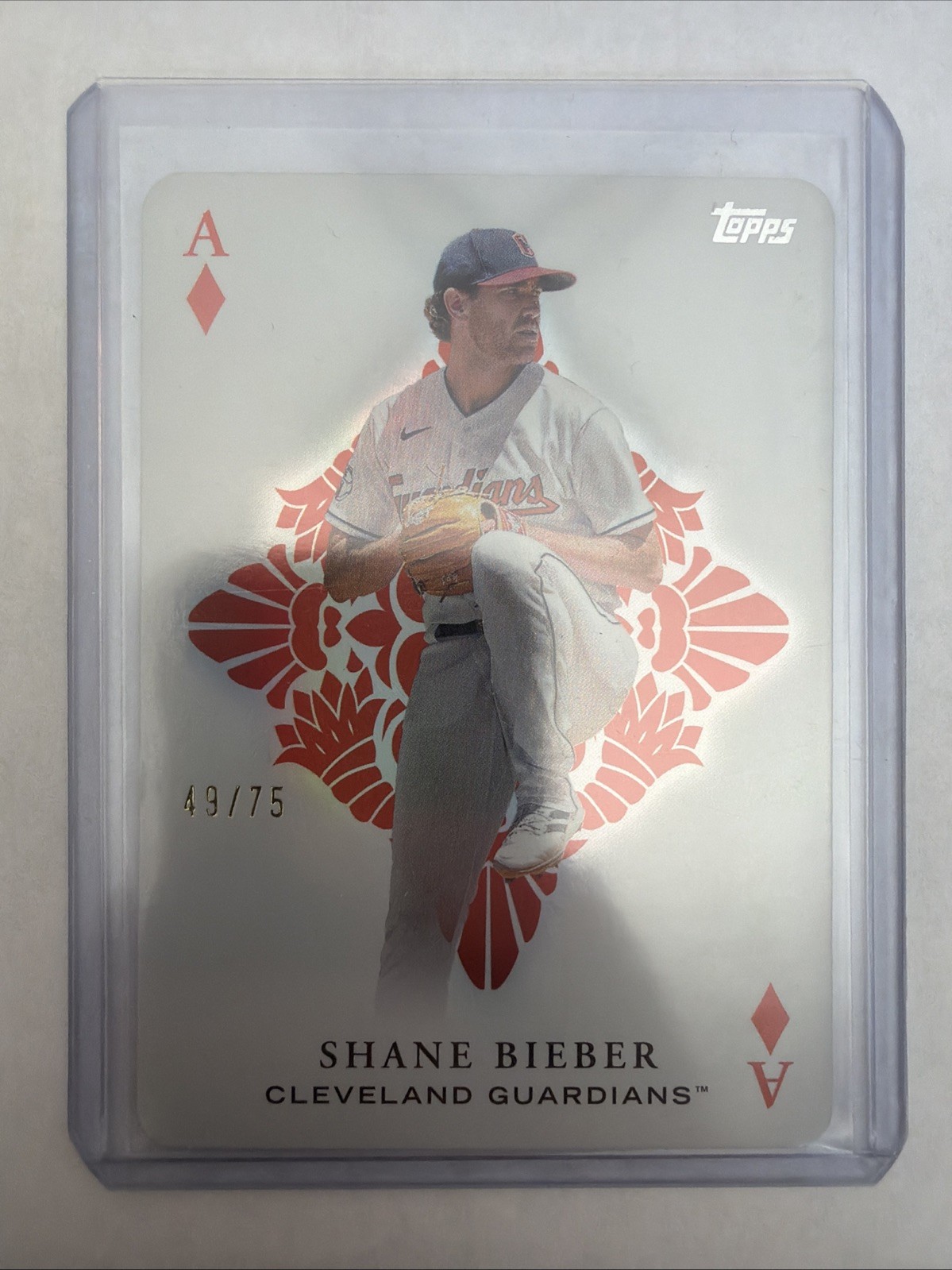 2023 Topps Shane Bieber All Aces Gold #49/75 Guardians