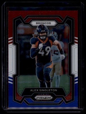 2023 Panini Prizm #84 Alex Singleton Red White and Blue A17