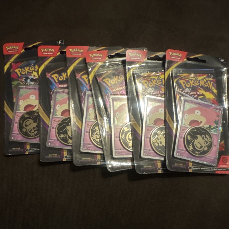 6 Pokémon TCG Pitch Black Slowpoke Promo Packs Lot English Sealed
