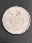 1876-S Trade Dollar Purchased 30+ Years Ago As UNC  High AU  Small X Scratch Obv