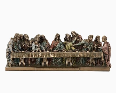 The Last Supper Depiction By Leonardo Da Vinci Showpiece Idol Sculpture Statue