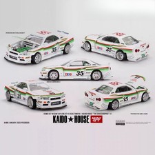 MINI GT Kaido House Tamiya 1:64 Nissan Skyline GT-R R34 Grasshopper Car KHMG167