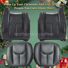 NO Armrest For 2003-2006 Chevy Silverado Front Leather Seat Cover Dark Gray 692