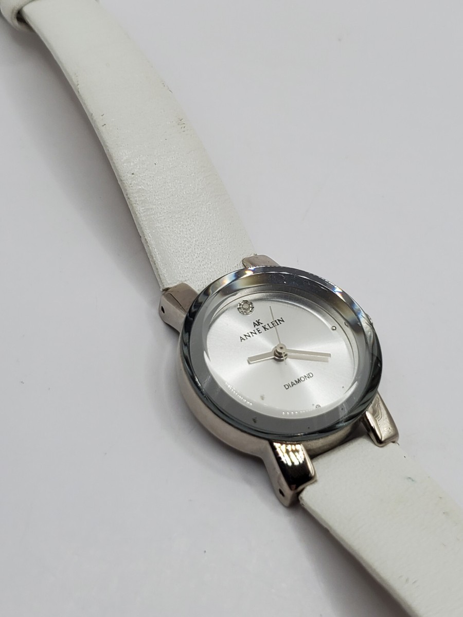 Anne Klein Ladies Fashion Quartz Watch 24mm Round Silver
