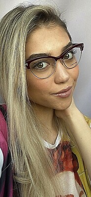 Tom Ford TF36SR571 54mm Cat Eye Women's Eyeglasses Frame Italy T5